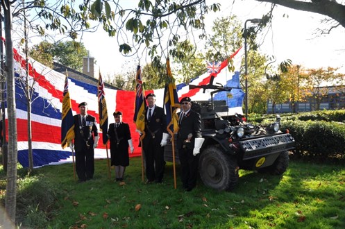 Standards with Ferret and Union Flag.JPG